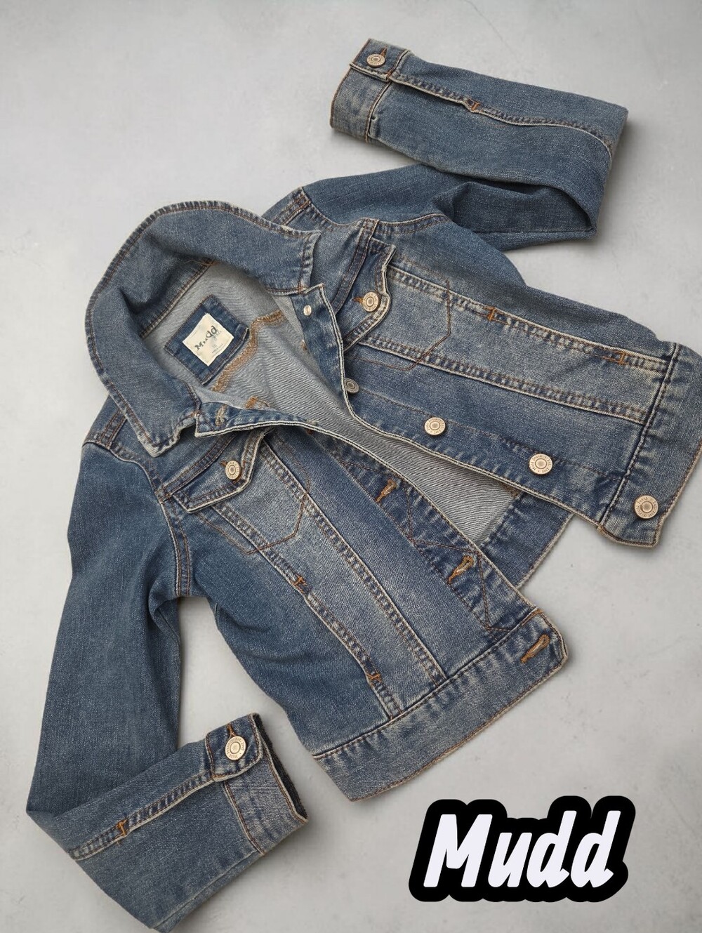 *1626 Mudd cropped jean jacket Girls size 10